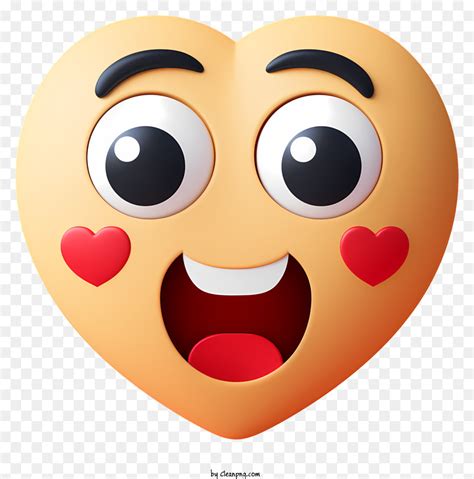 Emoji Dengan Mata Hati Emoji Hati Yang Tersenyum Ekspresi Terkejut