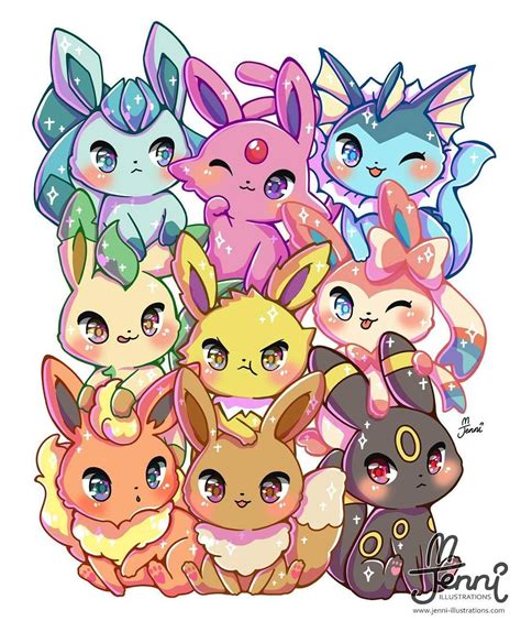 Top 10 Cute Pokemon Eevee Evolution Images And Details