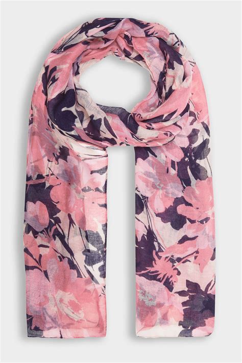 Wrap them around your shoulders for a church wedding, wear one as a winter scarf, or style them as headwraps. Pink & Multi Floral Print Scarf