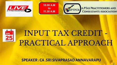 Income tax is the tax imposed by government authorities on the net income earned by the individuals or business entities which is progressive in nature where the person earning higher income has to pay income tax at higher rate of interest and vice versa, whereas, payroll tax refers to the tax which. INPUT TAX CREDIT - PRACTICAL APPROACH - YouTube