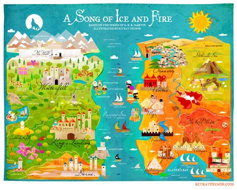 Playful Game Of Thrones Maps For Westeros And Essos — Geektyrant