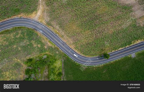 Aerial View Road Curve Image And Photo Free Trial Bigstock