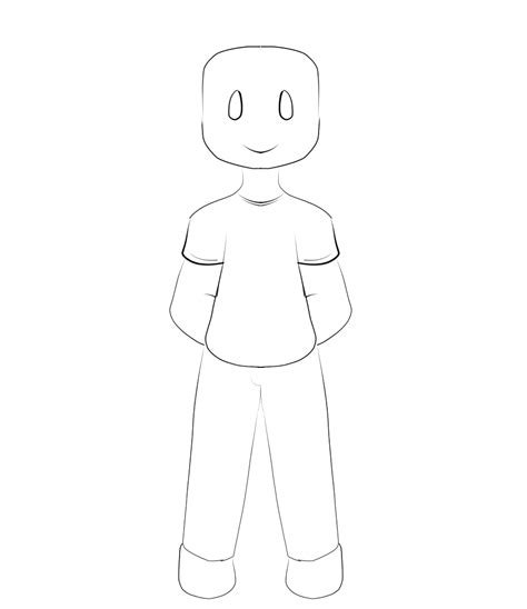 Roblox Character Drawing Template