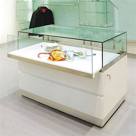 Contemporary Display Case Wg004cl Shopkit Glass Wooden Low