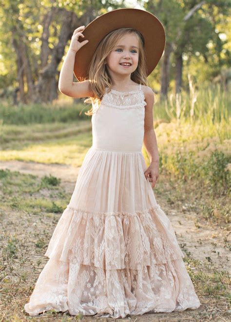 Catrin Dress In Ecru Flower Girl Dresses Boho Wedding Dresses For