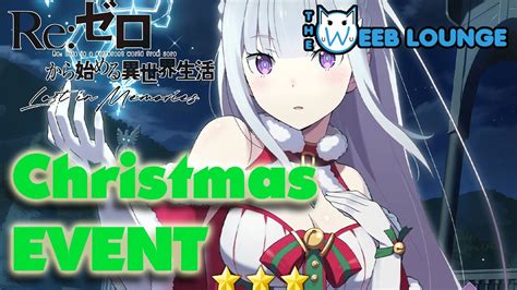 Re Zero Xmas Event Holy Night Attire Emilia Lost In Memories Event