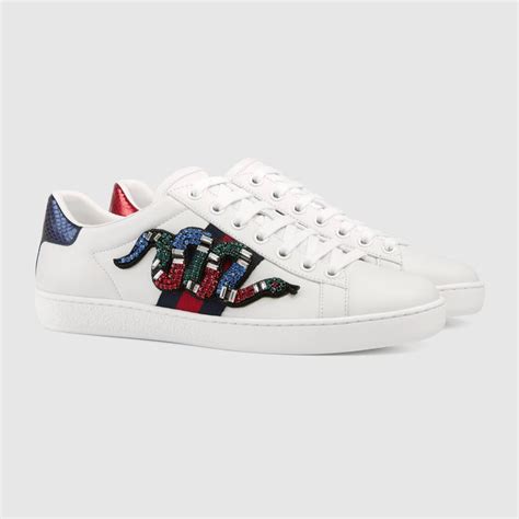 Gucci Ace Snake Embroidered Low Top Sneakers Parksideave Marketplace
