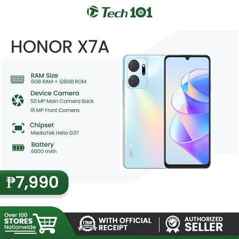Honor X7a 6gb128gb With Official Receipt With Warranty Authorized