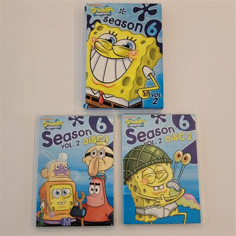 Spongebob Squarepants Season 6 Volume 2 Dvd 2010 W Slipcover 2 Disc