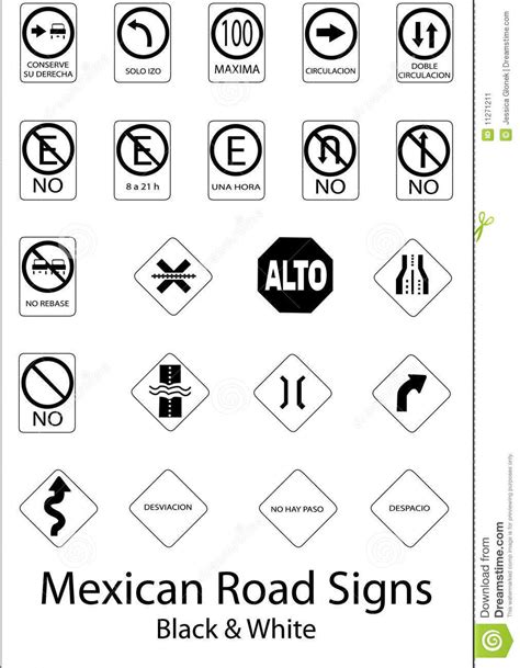Mexican Road Signs Download From Over 44 Million High Quality Stock