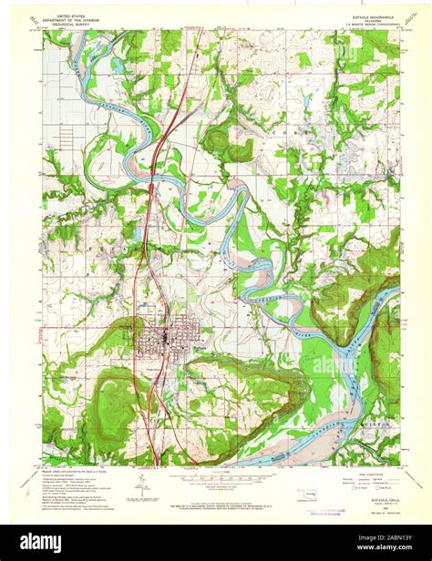 Map Of Eufaula Oklahoma Hi Res Stock Photography And Images Alamy