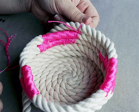 Diy Chic How To Make A Coiled Rope Basket