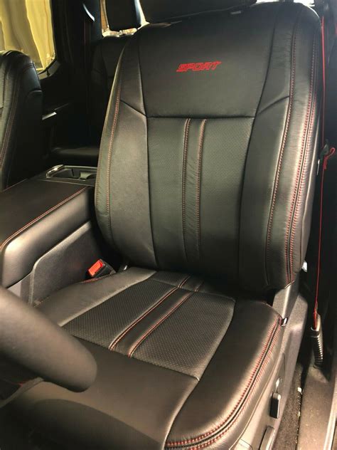 2019 20 Ford F 150 Xlt Supercrew Katzkin Black Leather Seat Covers