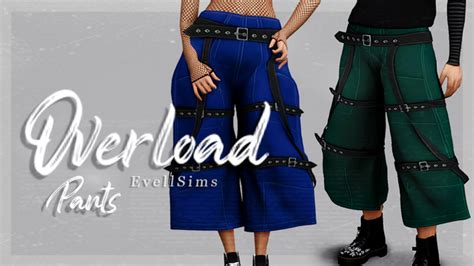 Overload Pants Evellsims On Patreon Pants Sims Sims 4