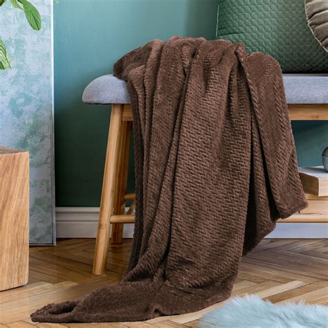 Piccocasa Flannel Fleece Blanket Microfiber Fuzzy Plush Blankets For