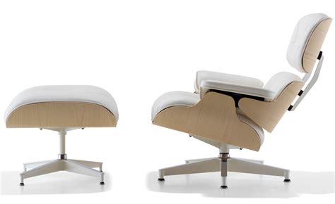 Eames lounge chair stands out next combination of materials and design sense. White Ash Eames® Lounge Chair & Ottoman - hivemodern.com