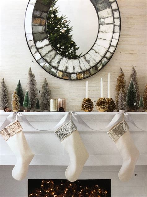 Bottle brush Christmas mantle | Mantle decor, Holiday mantle, Decor