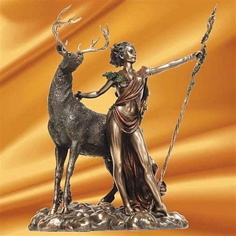 Diana Huntress Bronze Statue Goddess Statue Roman Goddess Greek