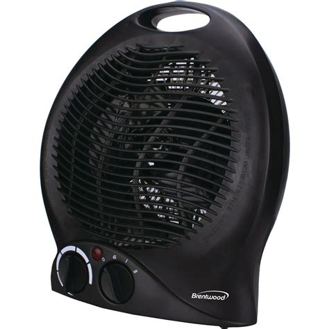 Brentwood Appliances H F301bk Portable Electric Space Heater And Fan