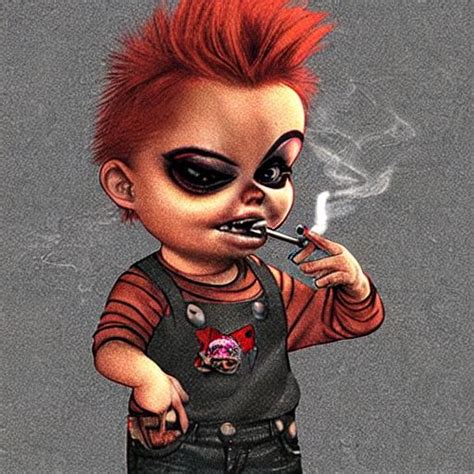 Chucky Smoking A Cigarette Openart