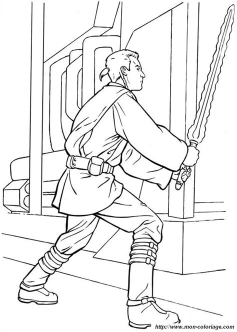 Ausmalbilder Star wars, bild obi wan kenobi