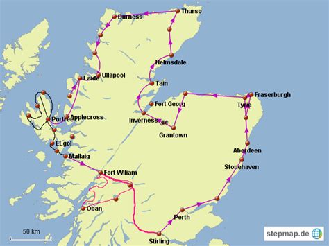 Karte europa just another karte europa site. StepMap - Motorrad Schottland 2014 - Landkarte für Europa