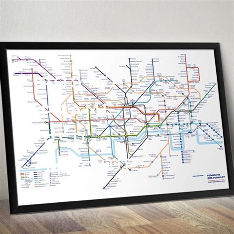The Lure Of The Underground Retro Travel Poster London Etsy