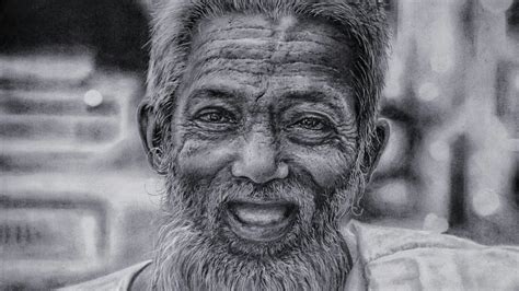 How To Draw A Portrait Of An Old Man With Beard