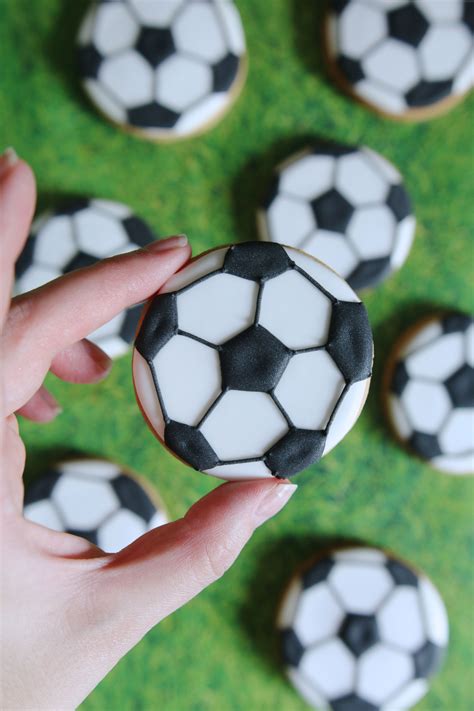 Football Biscuit Biscuits Football Cake Cookie Decorating