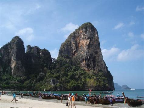 Railay Beach High Tide From In Front Of The Swimming Pool Not