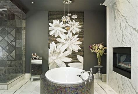 Sublime 6 Beautiful Bathroom Flower Wall Decoration That Will Make You