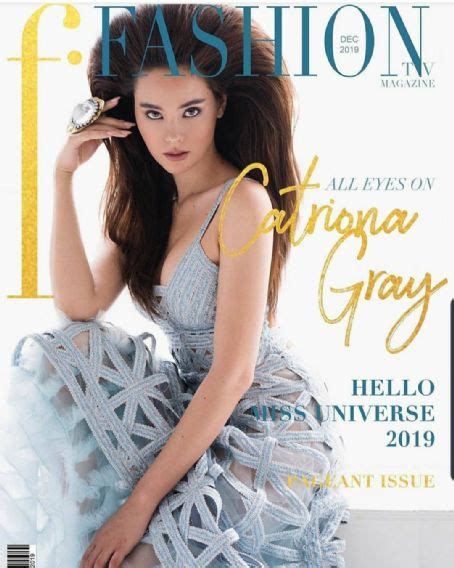 Catriona Gray F Fashion Magazine December 2019 Cover Photo Philippines