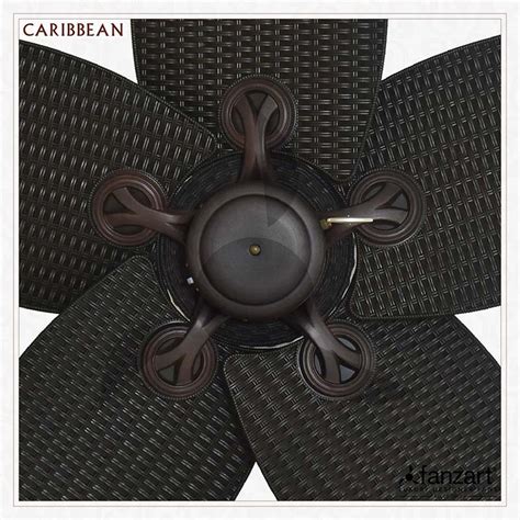 42 ceiling fan, tropical ceiling fans, coastal bay ceiling fan. Caribbean Dark Rattan - Tropical Ceiling Fan | Fanzart