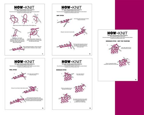 Embroidery patterns, projects and instructions, including cross stitch and traditional embroidery stitches. Learn to Knit - Free Simple Illustrated Instructions ...