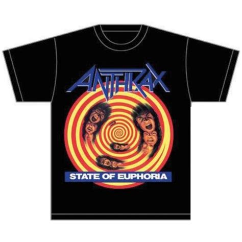 Anthrax State Of Euphoria ~ T Shirt Fuzz Bayonne