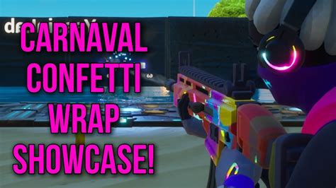 New Fortnite Carnaval Confetti Animated And Reactive Weapon Wrap