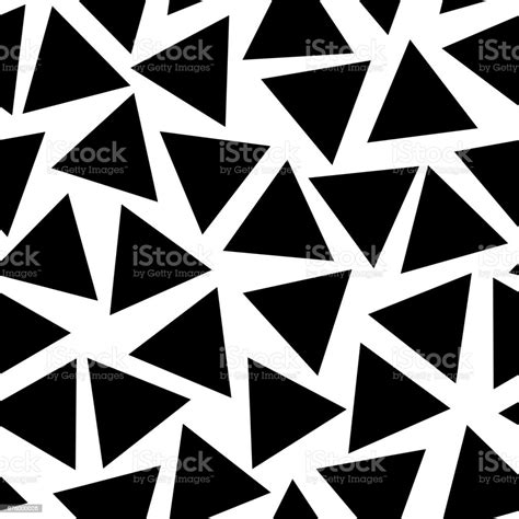 Scattered Randomly Placed Black Triangles On A White Background