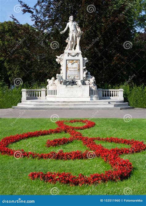 Monument Of Wolfgang Amadeus Mozart In Vienna Stock Photo Image Of