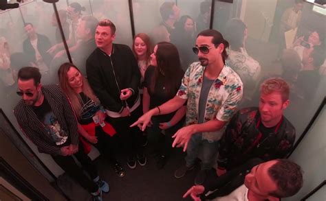 Going Up Backstreet Boys Surprise Fans With An Elevator Sing Along Of