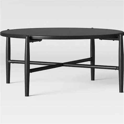 Exclusive william morris wallpaper vintage steamer trunk coffee table, toy chest storage bench. Casson Metal Top Patio Coffee Table - Black - Project 62 ...