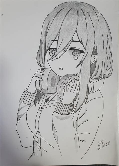 My Drawing Of Miku Nakano R5toubunnohanayome