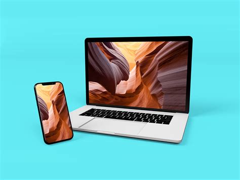 Iphone Mockup Smartphone And Laptop Mockup Design Free Psd Uplabs