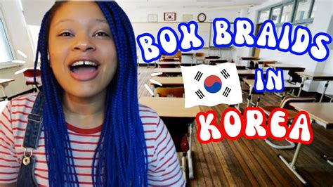 Korea Hagwon Students React To My Blue Box Braids Black In Korea