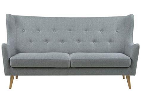 Wir präsentieren ihnen hier ein modernes sofa mit klaren linien und formen. Sofa Stoffcouch Couch Dreisitzer Küchensofa Retro grau "Kaoma I" (3-Sitzer) - Skandinavische Möbel