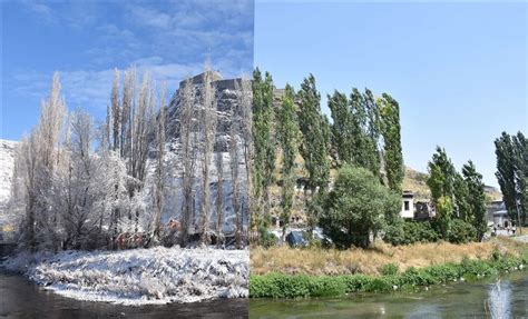 Kars ta yaz kış manzaraları Anadolu Ajansı
