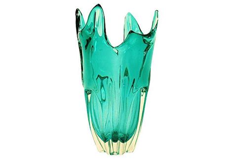 Hineri Japanese Art Glass Vase On Art Glass Vase