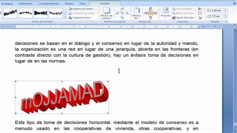 Insertar Formas En Word Mind Map