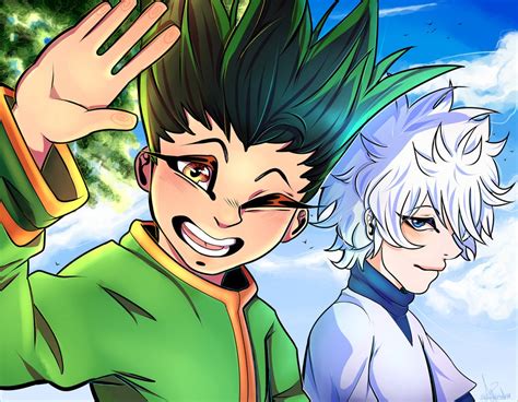 Hunterxhunter gon and killua, anime, hunter x hunter, gon freecss. Gon And Killua by TinyShiro on DeviantArt