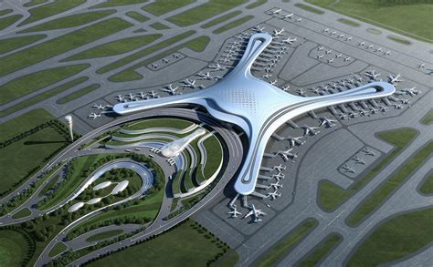 Lanzhou T3 Airport Design Futuristic Architecture Skyscraper