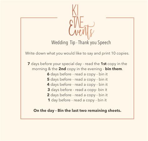 Wedding Speech How To Start Wedding Tips Ki Tae Events